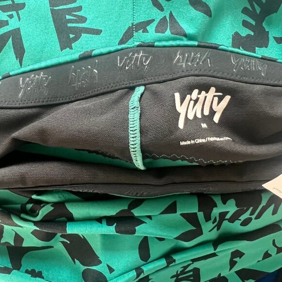 Med - EUC - Yitty by Fabletics Green/Black Lizzo Deep Sea Lizzouette Leggings - Picture 5 of 11